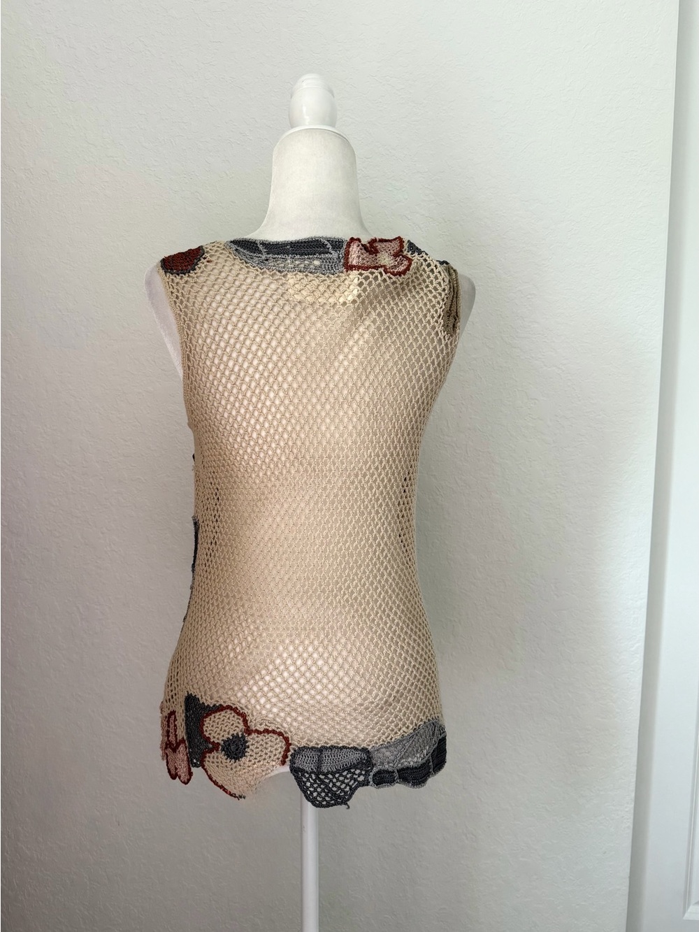 New Anthropologie Angel of the North Floral Crochet Top Size S - Picture 4 of 7